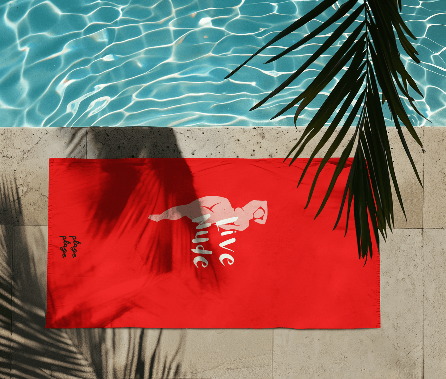 Serviette Plage Plage | Live nude
